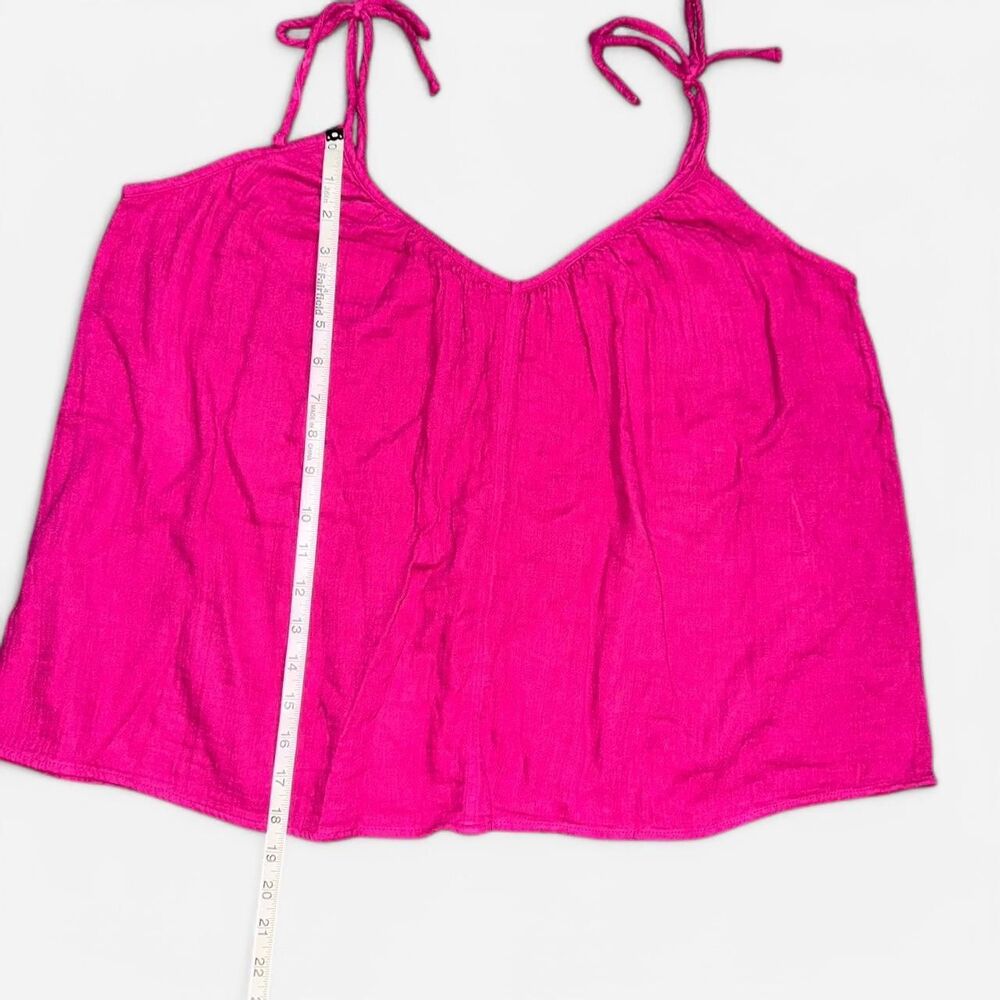 Old Navy Fuchsia Pink Tie Strap Tank Top - Picture 7 of 7